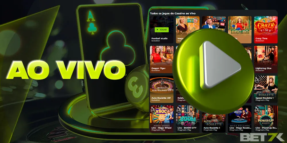 Cassino ao vivo Bet7k Brasil