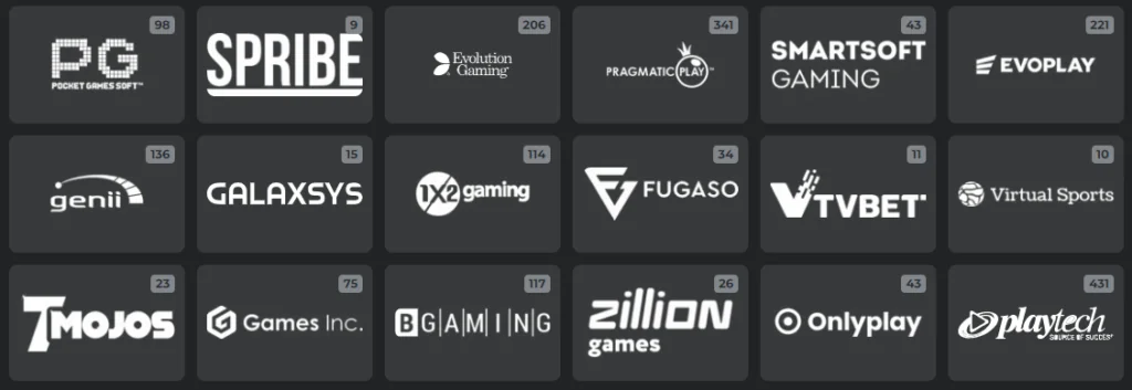 Provedores de jogos