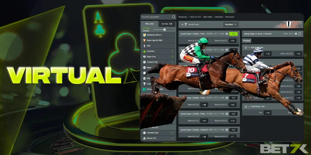 Apostas esportivas virtuais da casa de apostas Bet7k Brasil