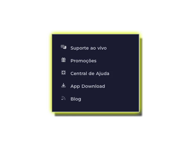 Entrar em contato com o suporte em caso de dúvidas